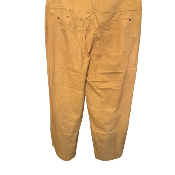 Flamingals‎ Women Mustard Yellow Wide Leg High Rise New With Tags Size M - Picture 3 of 6